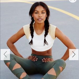 NEW Free People FP Movement baseball tee crop top